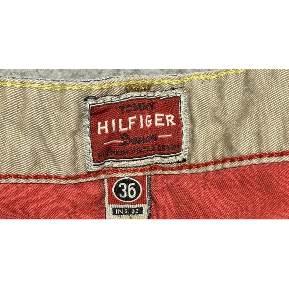 Hilfiger Denim Red Label Freedom Fit Jeans Mens 36x32 Straight Vintage Y2K - Picture 11 of 16